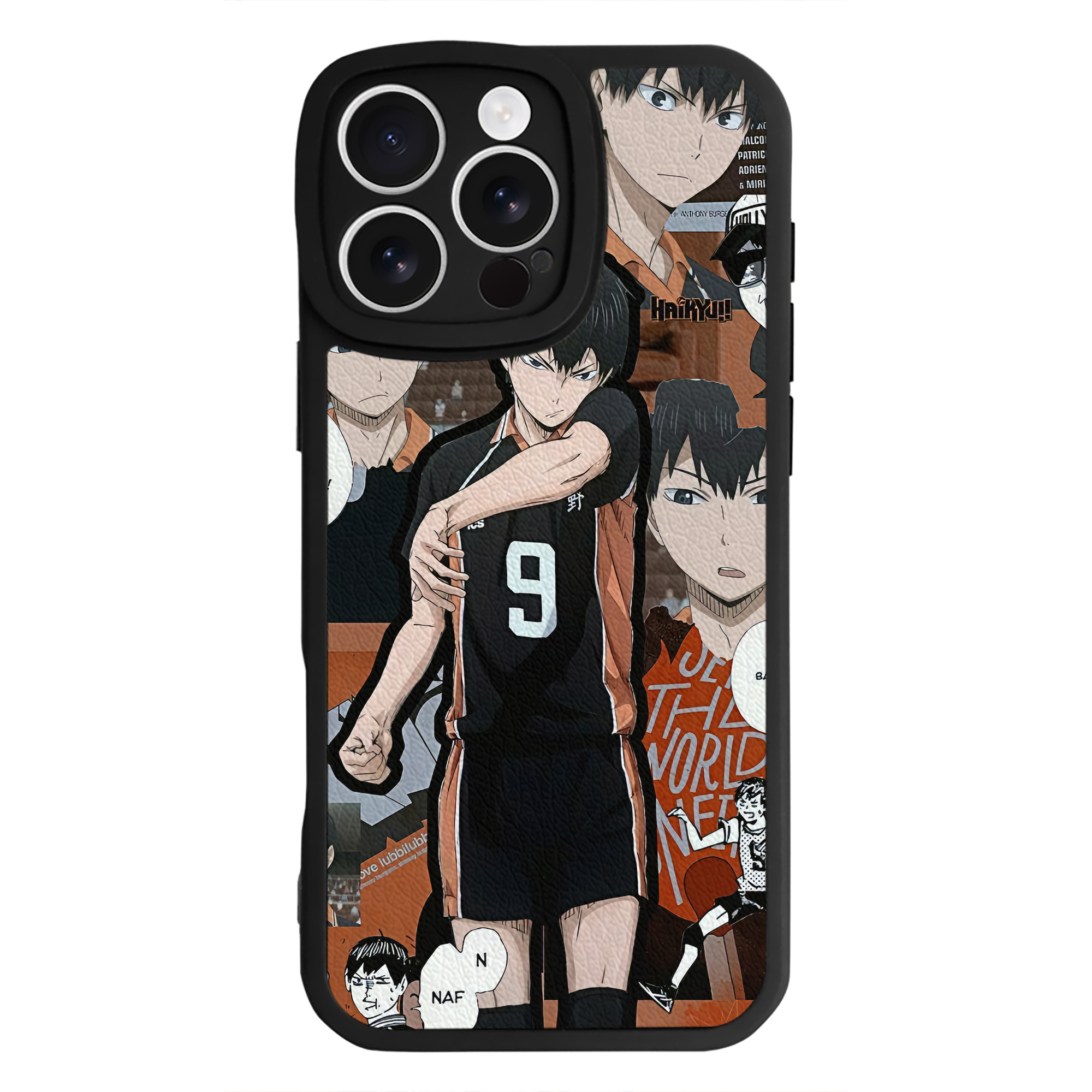 （画像用） ハイキュー!! Haikyu!! 【iPhone 16シリーズ対応】シリコンスマホケース（レザー調） 材質：シリコン